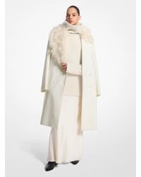 Michael Kors - Mk Wool Melton And Mohair Double-Breasted Coat - Lyst