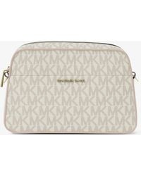MICHAEL Michael Kors - Jet Set Small Signature Logo Camera Crossbody Bag - Lyst