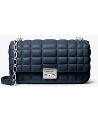 MICHAEL Michael Kors - Tribeca Large Quilted Leather Shoulder Bag - Lyst