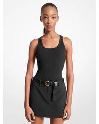 MICHAEL Michael Kors - Mk Ribbed Scoop-Neck Vest - Lyst