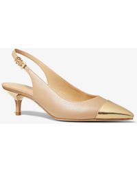 michael kors gold shoes heels