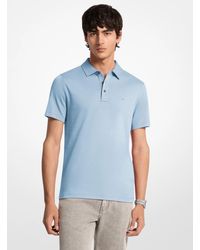 Michael Kors - Embroidered Logo Cotton Polo Shirt - Lyst