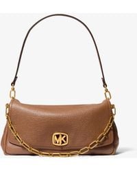 MICHAEL Michael Kors - Mk Bryant Large Textured Leather Convertible Shoulder Bag - Lyst