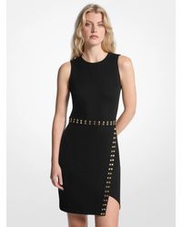 MICHAEL Michael Kors - Astor Stud Sleeveless Mini Dress - Lyst