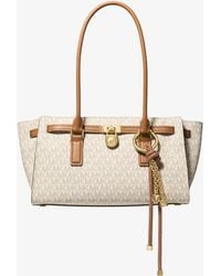 Michael Kors - Mk Hamilton Moderne Small Signature Logo Satchel - Lyst