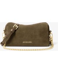 MICHAEL Michael Kors - Bryant Small Suede Convertible Crossbody Bag - Lyst