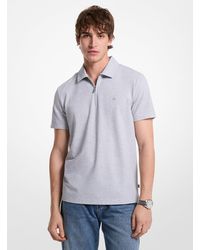 Michael Kors - Mkpolo De Piqué De Mezcla De Algodón Con Cremallera - Lyst