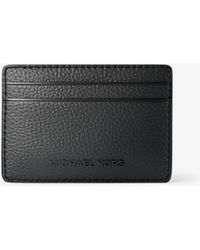 MICHAEL Michael Kors - Mk Jet Set Pebbled Leather Card Case - Lyst