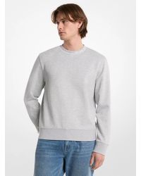 Michael Kors - Mk Logo Trim Cotton Blend Jumper - Lyst
