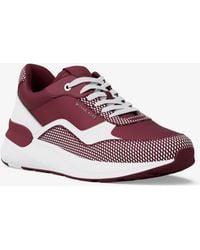 Michael Kors - Mk Trevor Mixed-Media Trainer - Lyst