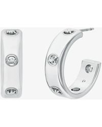 Michael Kors - Logo Huggie Earrings - Lyst