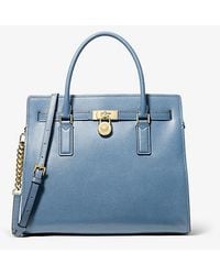 Michael Kors - Hamilton Moderne Large Leather Satchel - Lyst