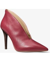 MICHAEL Michael Kors - Michael Kors Tonya Leather Pump - Lyst