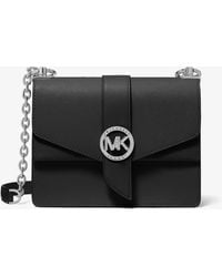 Michael Kors - Mk Greenwich Small Saffiano Leather Crossbody Bag - Lyst
