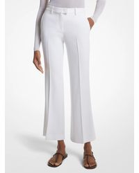 Michael Kors - Haylee Silk-Blend Crop Trouser - Lyst