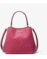 Michael Kors - Pratt Small Signature Logo Convertible Shoulder Bag - Lyst