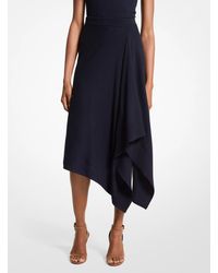 Michael Kors - Mk Cashmere Draped Skirt - Lyst