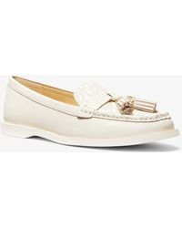 MICHAEL Michael Kors - Mk Kiernan Leather And Signature Logo Loafer - Lyst