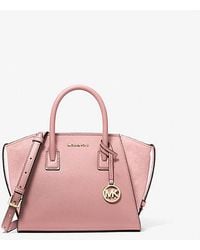 Michael Kors - Avril Small Pebbled Leather Satchel - Lyst