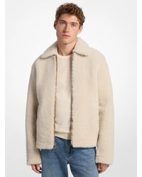 Michael Kors - Shearling Shirt Jacket - Lyst