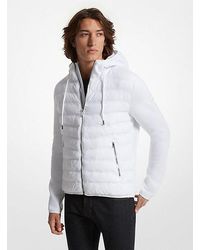 Michael Kors - Galway Quilted Mixed-media Jacket - Lyst