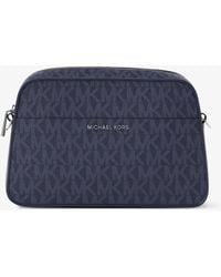 MICHAEL Michael Kors - Mk Jet Set Small Signature Logo Camera Crossbody Bag - Lyst