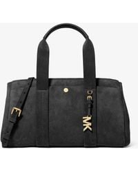 MICHAEL Michael Kors - Mk Romee Small Suede Satchel - Lyst