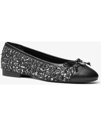 MICHAEL Michael Kors - Michael Kors Piper Flex Metallic Tweed Ballet Flat - Lyst