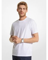 Michael Kors - Mk Logo Cotton T-Shirt - Lyst