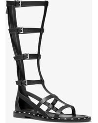 MICHAEL Michael Kors - Noa Studded Leather Gladiator Sandal - Lyst