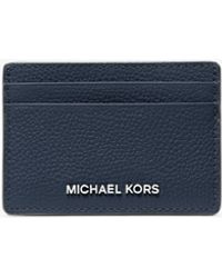 MICHAEL Michael Kors - Mk Pebbled Leather Card Case - Lyst
