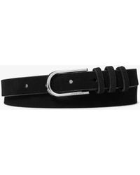 MICHAEL Michael Kors - Mk Leather Belt - Lyst