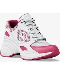 MICHAEL Michael Kors - Mk Zuma Leather And Mesh Trainer - Lyst