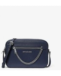Michael Kors - Jet Set Large Saffiano Leather Crossbody Bag - Lyst