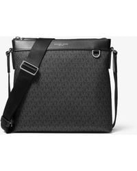 Michael Kors Greyson Logo Messenger Bag - Black