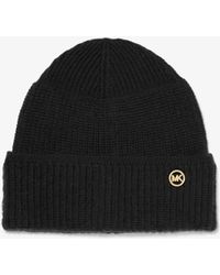 MICHAEL Michael Kors - Mk Wool Beanie Hat - Lyst