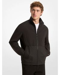 Michael Kors Outlet - Mk Logo Jacquard Windbreaker Jacket - Lyst