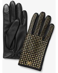 MICHAEL Michael Kors - Mk Studded Leather Gloves - Lyst