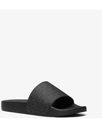 Michael Kors Luka Slide Sandal in Black for Men | Lyst