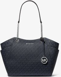 Michael Kors Outlet - Mk Borsa A Spalla Jet Set Grande Con Logo - Lyst
