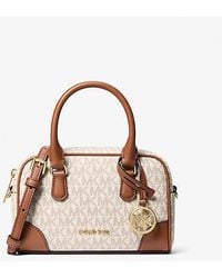 Michael Kors - Thompson Extra-Small Signature Logo Convertible Satchel - Lyst