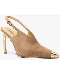 MICHAEL Michael Kors - Mk Kasia Suede Slingback Pump - Lyst