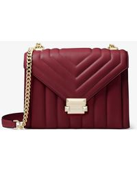 michael michael kors whitney large quilted leather convertible shoulder bag