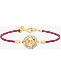 Michael Kors - Pavé Mk Pop Charm Cord Bracelet - Lyst