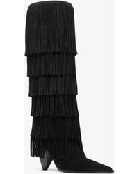 MICHAEL Michael Kors - Jayla Suede Fringed Boot - Lyst