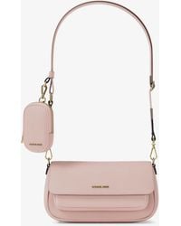 Michael Kors - Jet Set Travel Small Pebbled Leather Crossbody Bag With Pouch - Lyst