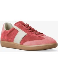 MICHAEL Michael Kors - Michael Kors Jovie Color-Block Suede Sneaker - Lyst