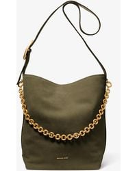 MICHAEL Michael Kors - Mk Nolita Large Suede Bucket Tote Bag - Lyst