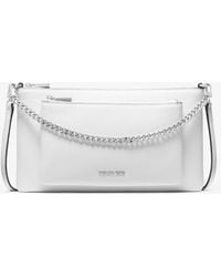 MICHAEL Michael Kors - Mk Jet Set Medium Pebbled Leather Convertible Crossbody Bag - Lyst