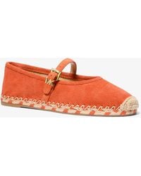 MICHAEL Michael Kors - Mk Lynn Suede Ballet Espadrille - Lyst